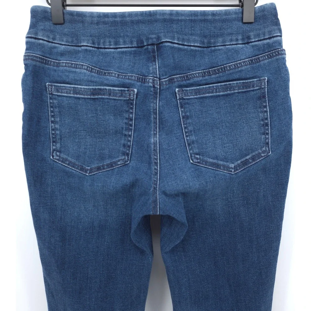 Chico's Women Jegging 0R (US 4R) Indigo Blue‎ Pull On Stretch Denim Skinny Jeans